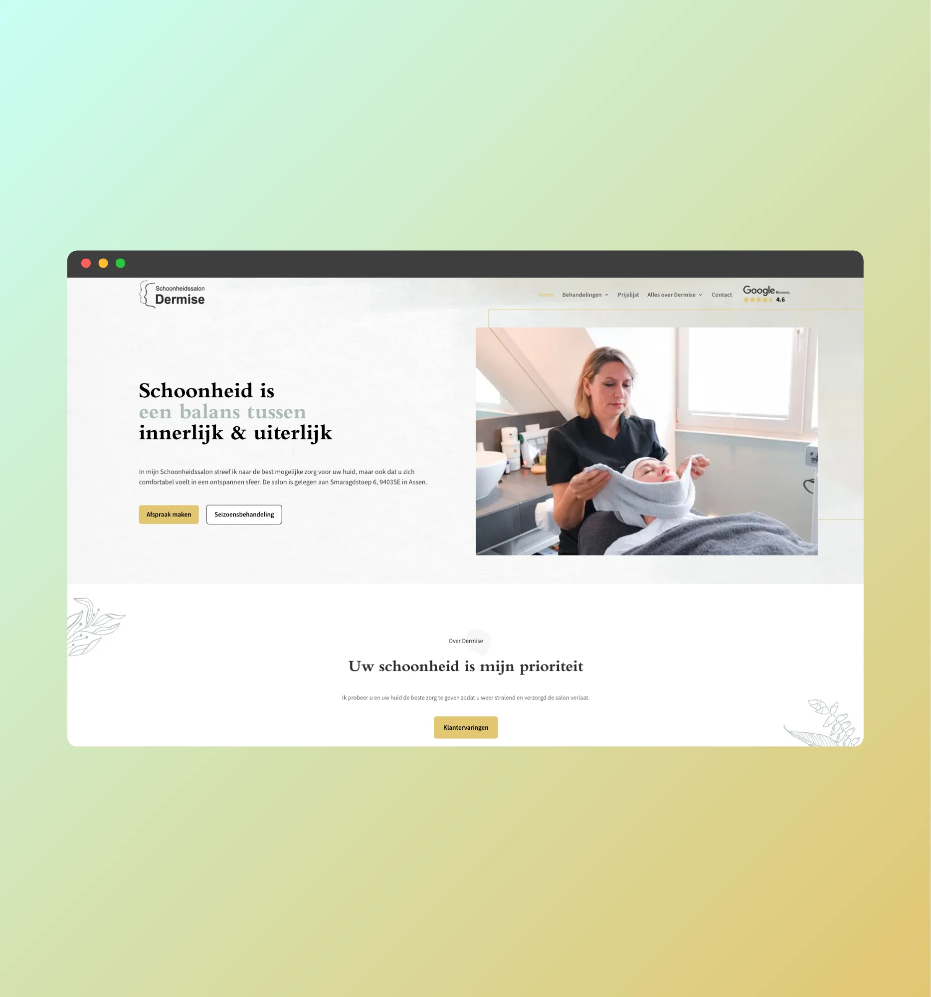 Redesign van Dermise's online aanwezigheid