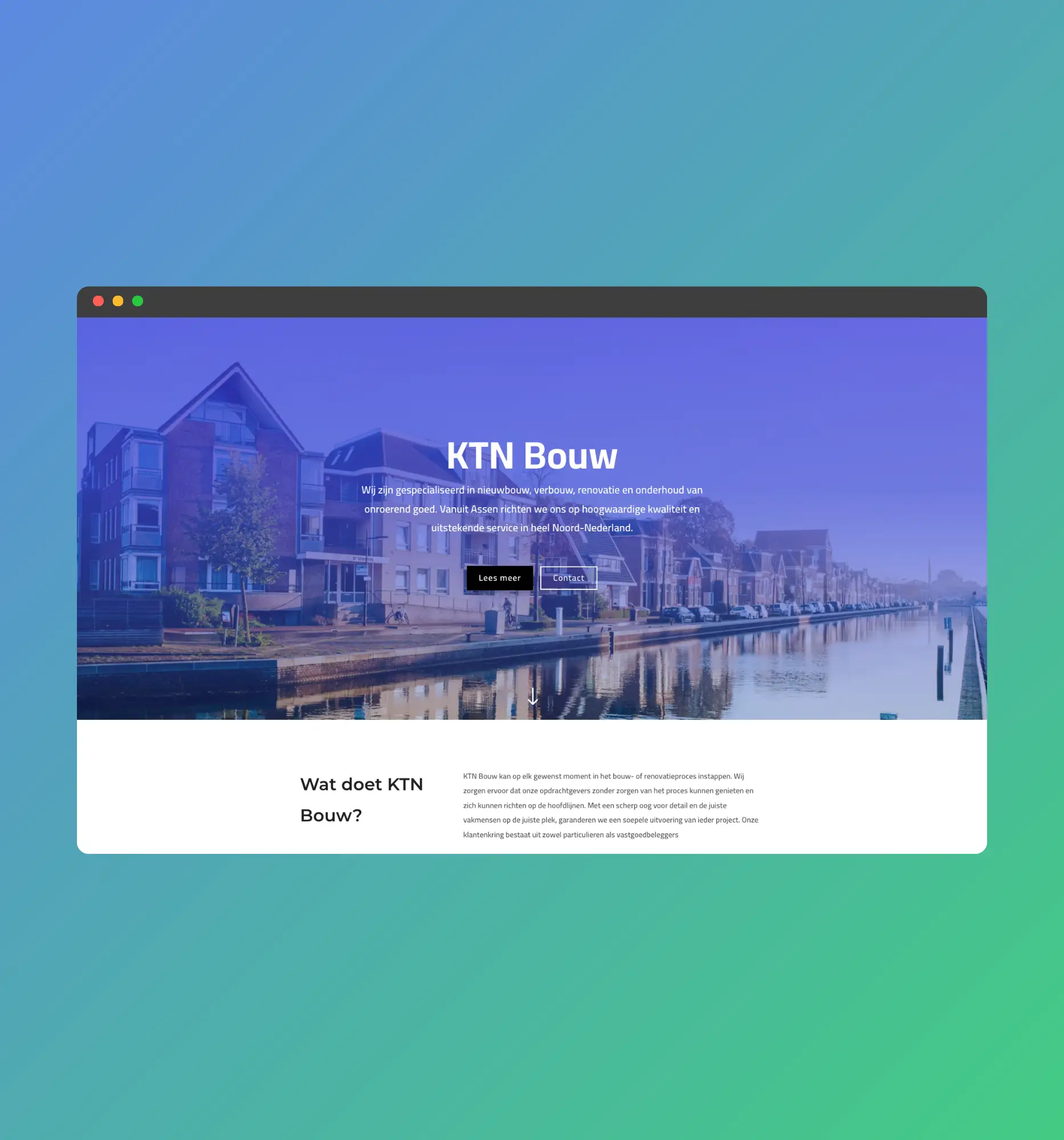 Online aanwezigheid voor KTN Bouw Assen